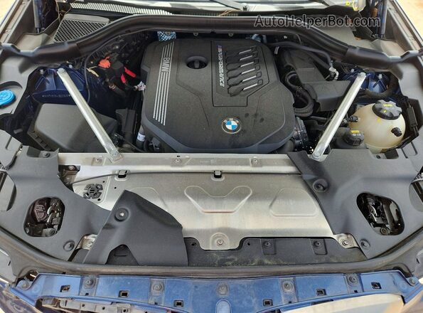 5UXTY9C04L9D22535 2020 BMW X3 Blue Սալոնի հետևի տեսք