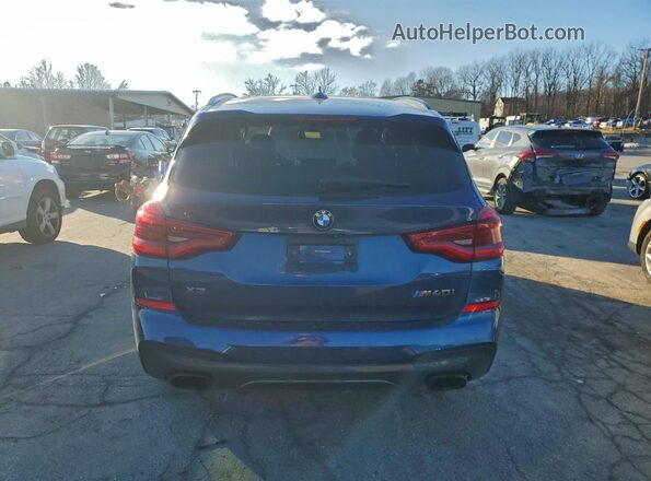 5UXTY9C04LLE59459 2020 BMW X3 Blue Vista trasera