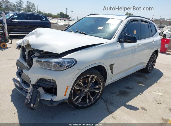 5UXTY9C06M9H12652 2021 BMW X3 White Vista tres cuartos delantera izquierda