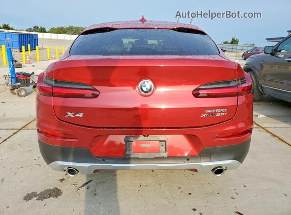 5UXUJ3C51KLG56606 2019 BMW X4 Burgundy Вид ззаду