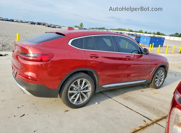5UXUJ3C51KLG56606 2019 BMW X4 Burgundy Задня права чверть