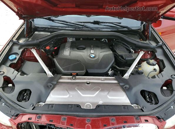 5UXUJ3C51KLG56606 2019 BMW X4 Burgundy Вид підкапотного простору