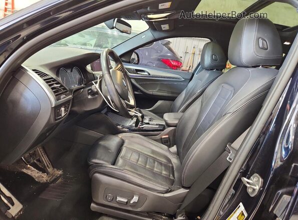 5UXUJ3C53KLG54579 2019 BMW X4 Black Вид салону спереду