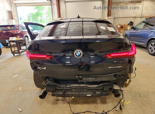 5UXUJ3C53KLG54579 2019 BMW X4 Black Вид ззаду