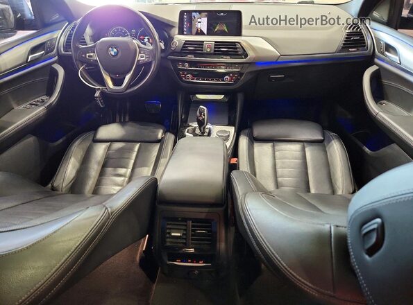 5UXUJ3C53KLG54579 2019 BMW X4 Black Вид панелі приладів