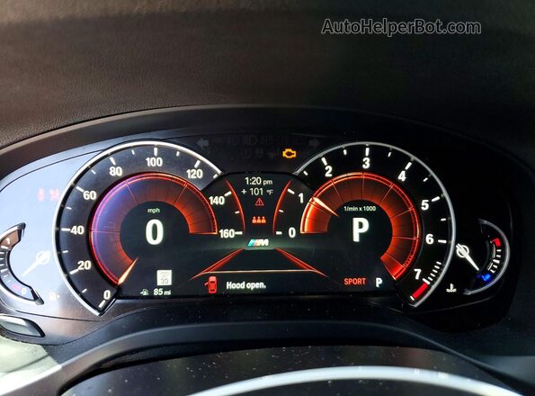 5UXUJ3C58KLG55744 2019 BMW X4 Черный Вид щитка приборов