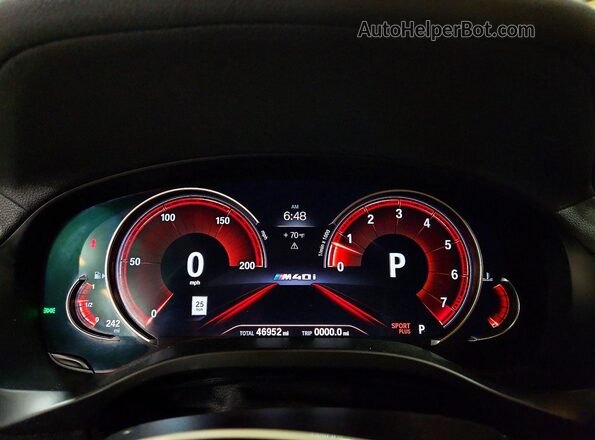 5UXUJ5C54KLJ64287 2019 BMW X4 Gray Вид щитка приладів