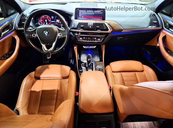 5UXUJ5C54KLJ64287 2019 BMW X4 Gray Вид панелі приладів