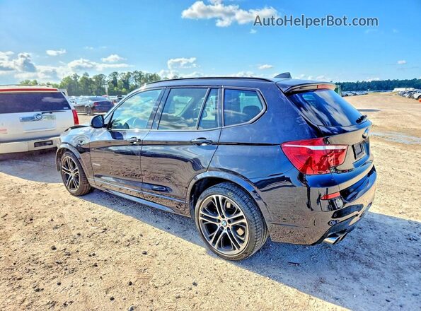5UXWX7C31H0W39972 2017 BMW X3 Blue Rear left