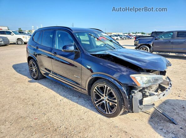 5UXWX7C31H0W39972 2017 BMW X3 Blue Front right