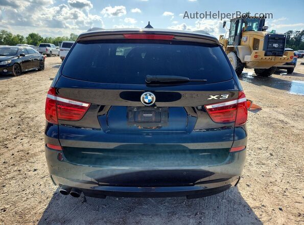 5UXWX7C31H0W39972 2017 BMW X3 Blue Rear view