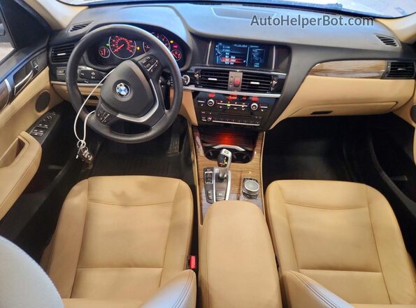5UXWX7C32H0U44057 2017 BMW X3 Белый Вид панели приборов