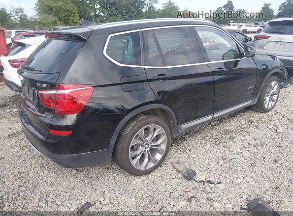 5UXWX7C36H0U43414 2017 BMW X3 Black Հետևի աջ