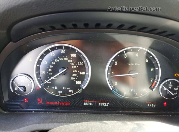 5UXWX7C50G0R18359 2016 BMW X3 Charcoal Widok zestawu wskaźników