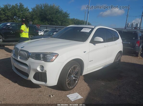 5UXWX7C52G0S17466 2016 BMW X3 White წინა მარცხენა ხედი სამი მეოთხედიდან