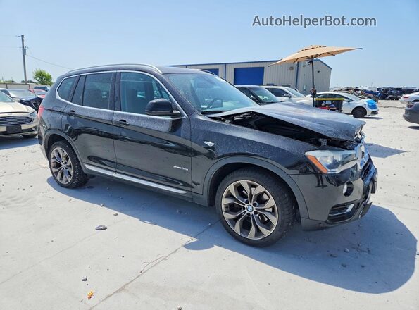 5UXWX7C52H0U39863 2017 BMW X3 Black Przód prawy