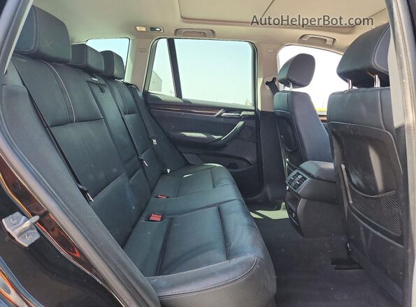 5UXWX7C52H0U39863 2017 BMW X3 Black Widok wnętrza z tyłu