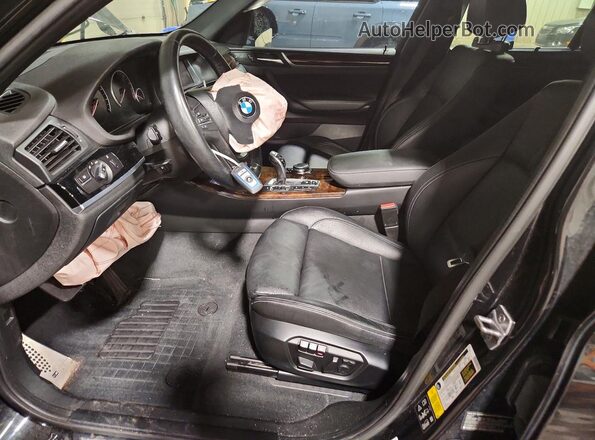 5UXWX7C55G0R16929 2016 BMW X3 Black Vista interior delantera