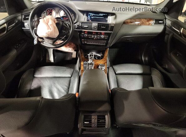 5UXWX7C55G0R16929 2016 BMW X3 Black Vista del salpicadero