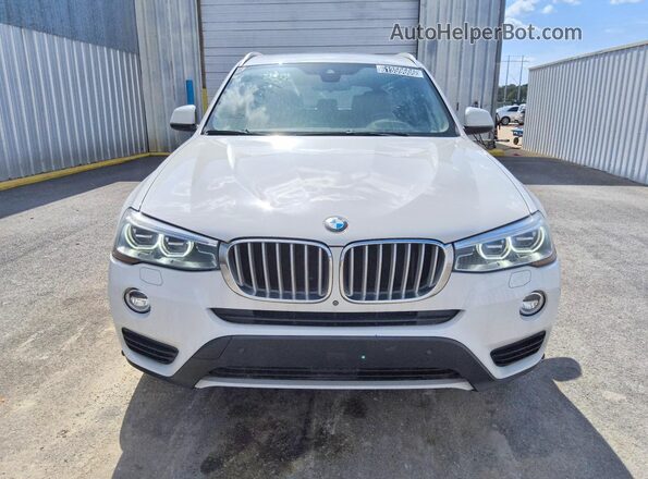 5UXWX7C55H0U39890 2017 BMW X3 White Դիմացի տեսք