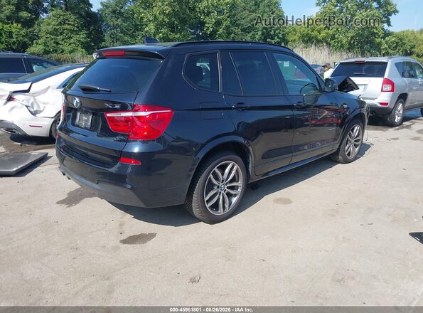 5UXWX7C58G0R17394 2016 BMW X3 Black Tył prawy