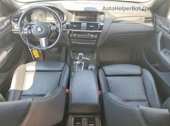 5UXWX7C58H0S18431 2017 BMW X3 Gray Առջևի վահանակի տեսք