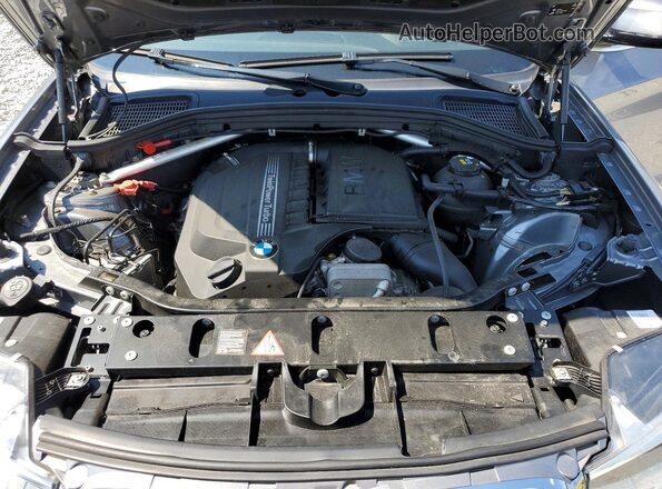 5UXWX7C5XG0S16288 2016 BMW X3 Gray Vista del compartimento del motor