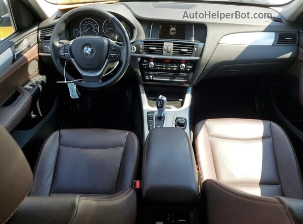 5UXWX7C5XG0S16288 2016 BMW X3 Gray Vista del salpicadero