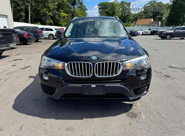 5UXWX9C30H0W68066 2017 BMW X3 Black Rear seats view