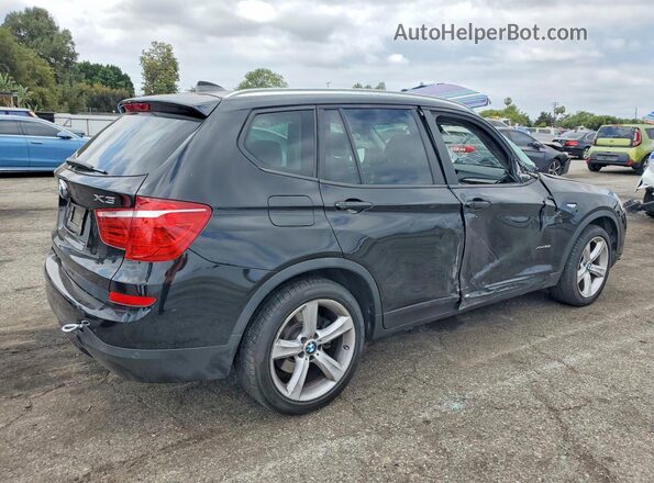 5UXWX9C30H0W70139 2017 BMW X3 Black Задня права чверть