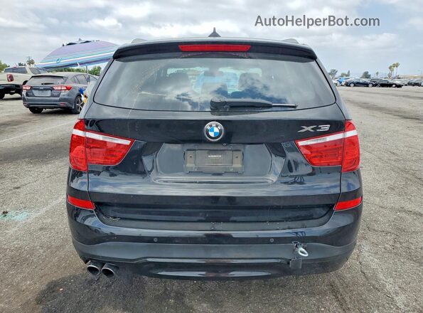 5UXWX9C30H0W70139 2017 BMW X3 Black Вид ззаду