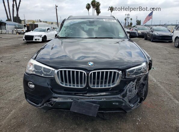 5UXWX9C30H0W70139 2017 BMW X3 Black Вид спереду
