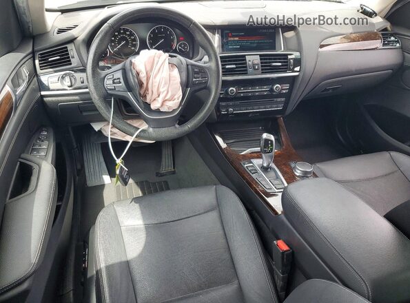 5UXWX9C30H0W70139 2017 BMW X3 Black Вид панелі приладів
