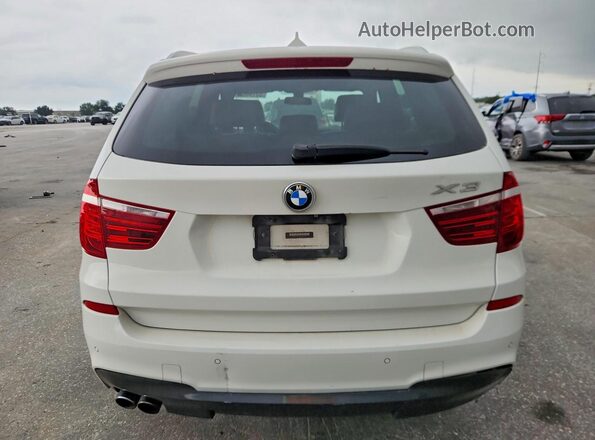 5UXWX9C31H0W71509 2017 BMW X3 White უკანა ხედი