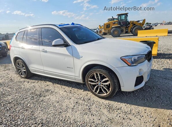 5UXWX9C32H0W66870 2017 BMW X3 Белый Передняя правая четверть