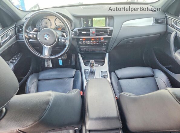 5UXWX9C32H0W66870 2017 BMW X3 Белый Вид панели приборов