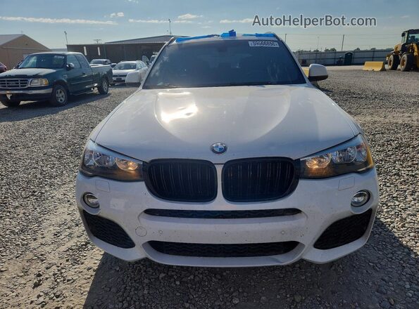 5UXWX9C32H0W66870 2017 BMW X3 Белый Вид спереди