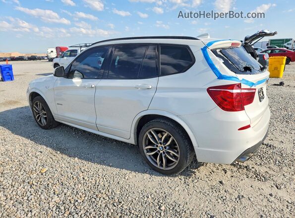 5UXWX9C32H0W66870 2017 BMW X3 Белый Задняя левая четверть