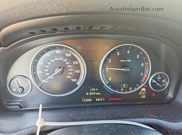 5UXWX9C32H0W66870 2017 BMW X3 Белый Вид щитка приборов