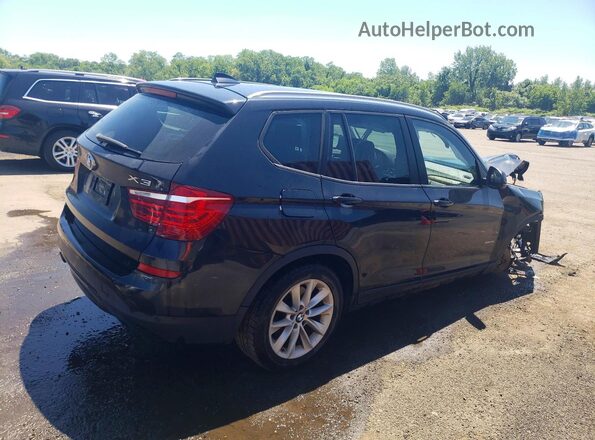 5UXWX9C33H0T18155 2017 BMW X3 Черный Задняя правая четверть