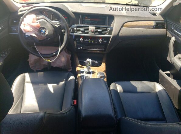 5UXWX9C33H0T18155 2017 BMW X3 Черный Вид панели приборов