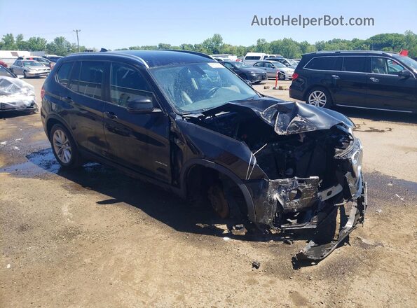 5UXWX9C33H0T18155 2017 BMW X3 Черный Передняя правая четверть