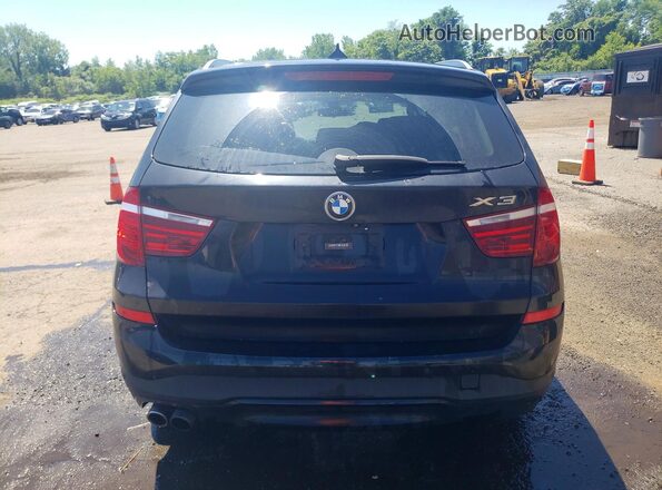 5UXWX9C33H0T18155 2017 BMW X3 Черный Вид сзади
