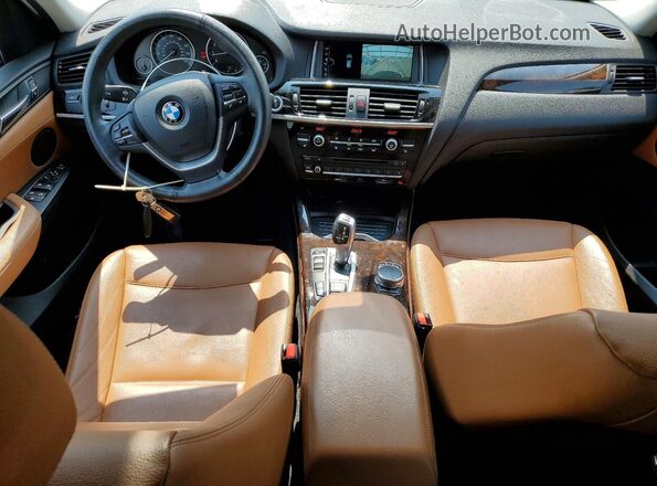 5UXWX9C33H0T22089 2017 BMW X3 Black Вид панелі приладів
