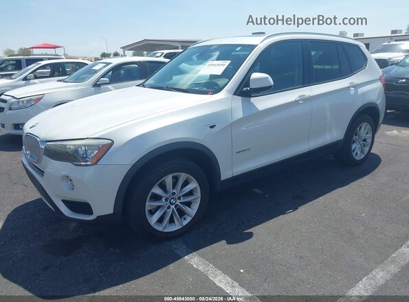 5UXWX9C33H0W69471 2017 BMW X3 White წინა მარცხენა ხედი სამი მეოთხედიდან