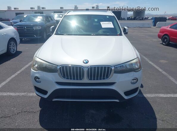 5UXWX9C33H0W69471 2017 BMW X3 White ხელსაწყოთა პანელის ხედი