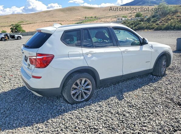 5UXWX9C35H0W68242 2017 BMW X3 White Задня права чверть