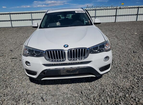 5UXWX9C35H0W68242 2017 BMW X3 White Вид спереду