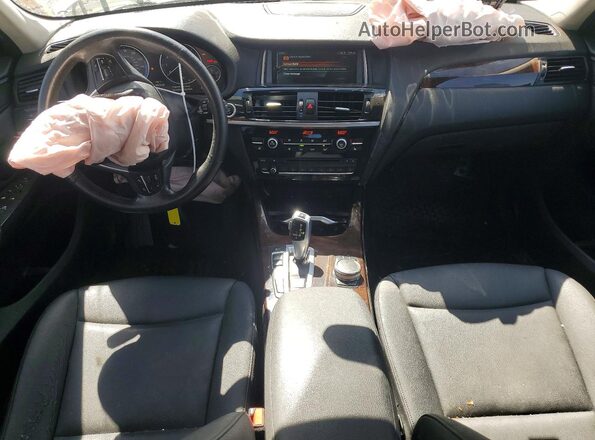 5UXWX9C35H0W68242 2017 BMW X3 White Вид панелі приладів