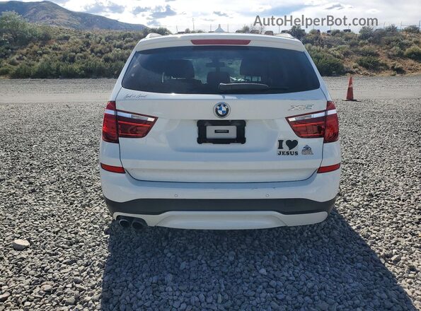 5UXWX9C35H0W68242 2017 BMW X3 White Вид ззаду